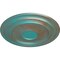 Ekena Millwork Traditional Ceiling Medallion (Fits Canopies up to 5 1/2"), 24 3/8"OD x 1 1/2"P, Copper Green Patina CM24TRCGS - alternate 3